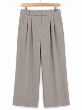 Abercrombie & Fitch Sloan Wide Leg Trousers Light Grey Size 28 L Curve Love Pant